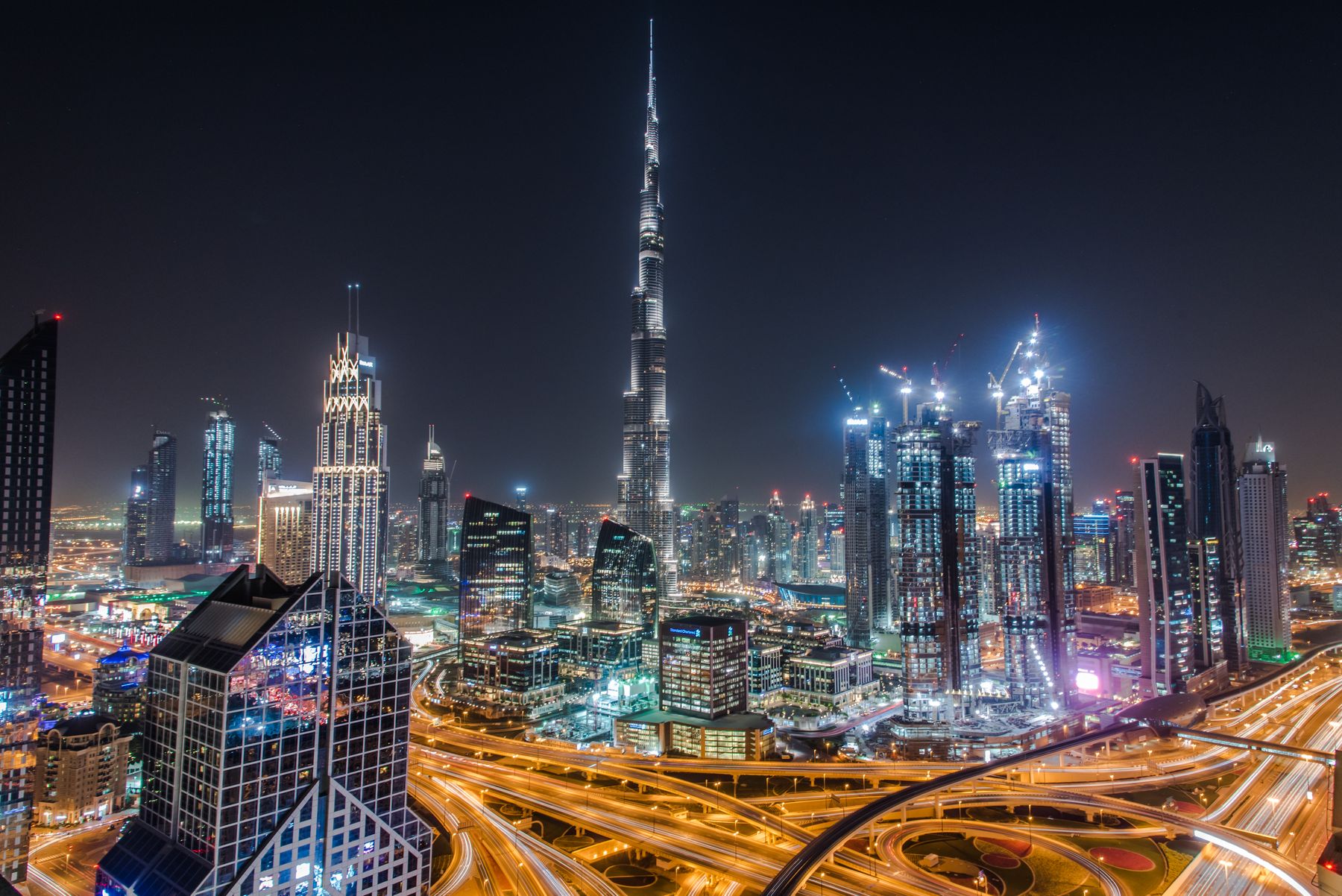 Gulf skyline at dusk